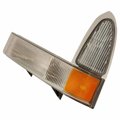 Rareelectrical - Halogen Parking Light Assembly Left Driver Side Compatible With 2002-2004 Ford F-350 F-450 F-550 - Image 2