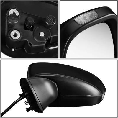 Rareelectrical - New Left Mirror Compatible With Mazda 3 Gt I Sport I Grand Touring Sport Gs S Gs Gt I Sv Gx Sedan - Image 4