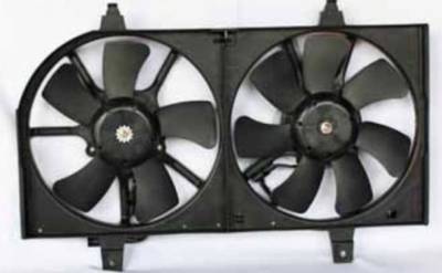 New Ac Condenser Fan Assembly Compatible With 2001 Nissan Sentra Dual Radiator Condenser