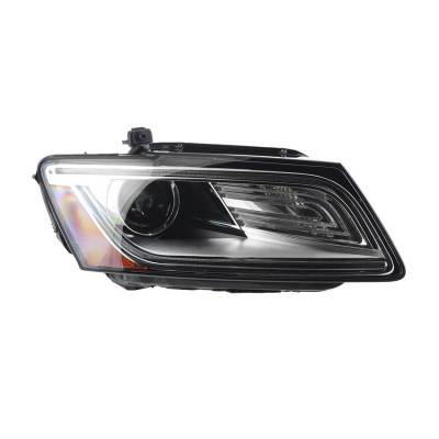 Headlight Right Passenger Side Compatible With 2013-2015 Audi Q5 2013-2015 Xenon Bifunction, Daytime