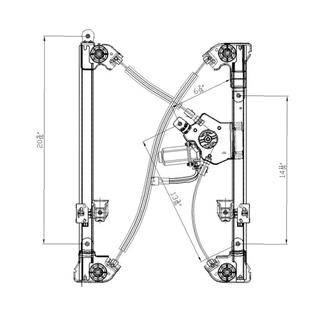 New Front Right Window Regulator Compatible With 04-05 Ford F-Series Crew Cab Standard Cab