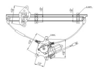 New Front Right Window Regulator Compatible With 2000-2006 Nissan Sentra 88237 Wl44132 742-504