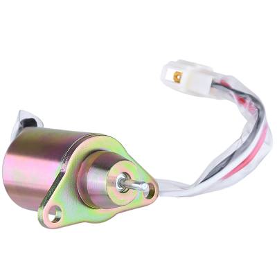 Fuel Shutdown Solenoid Compatible With John Deere 4200-4710 3032E-3038E Hyundai R55-5 R60-5 Yanmar