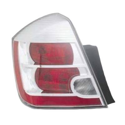 Left Driver Side Tail Light Assembly Compatible With 2007-2009 Nissan Sentra 2.0L L4 Mr20de Base S