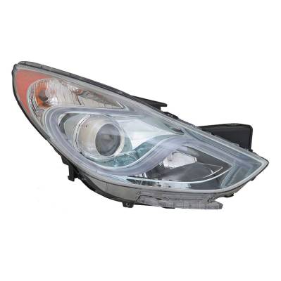 Hyundai Sonata Hybrid Right Passenger Side Halogen Headlight Assembly Compatible With 2011 2012 2013