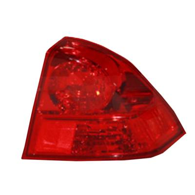 Passenger Side Tail Light Compatible With 2003 2004 2005 Honda Civic Sedan 4-Door Dx Ex Lx Gx Hybrid