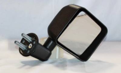 Right Passenger Side Manual Mirror Compatible With 2007-2010 Jeep Wrangler Jk X Sport Sahara Rubicon