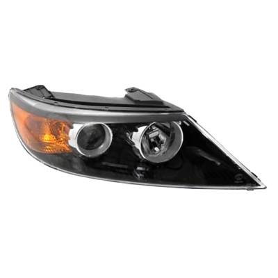 Right Passenger Headlight Compatible With 2011-2013 Kia Sorento Lx Ex Sx Limited 2.4L G4kj 3.5L G6dc