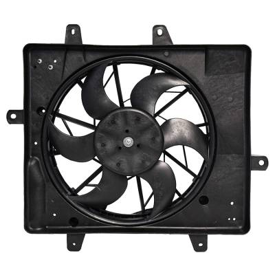 New Radiator Condenser Fan Compatible With 2006-2010 Chrysler Pt Cruiser 2.4L Without Turbo Dual Fan