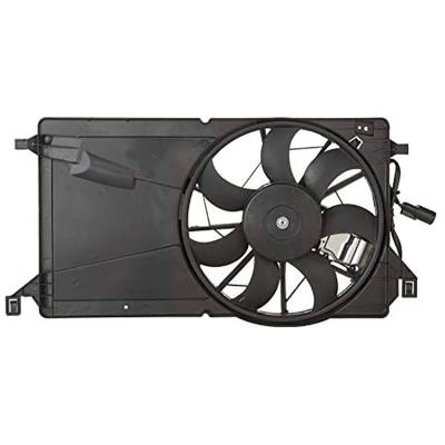 New Dual Cooling Fan Assembly With Shroud Compatible With 2004-2009 Mazda 3 Sport Touring Grand