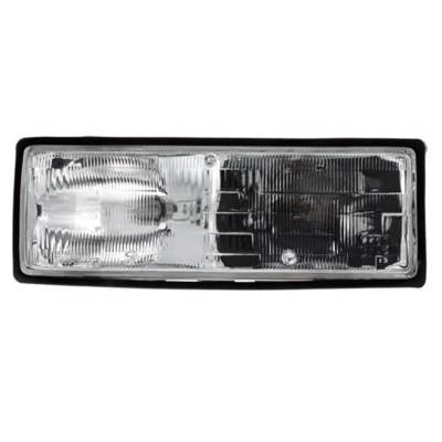 Left Driver Headlight Assembly Compatible With 1987-1990 Chevrolet Caprice Classic Sedan 5.0L Lg4