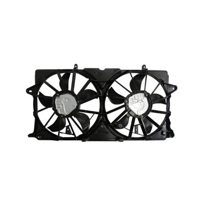 Rareelectrical - Dual Radiator & Condenser Fan Compatible With 2014-2018 Cadillac Chevrolet Gmc Tahoe Sierra 1500 - Image 2