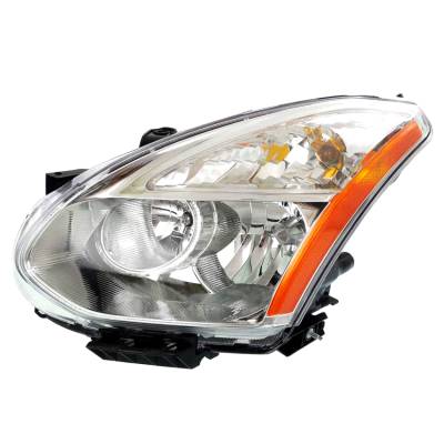 New Driver Side Halogen Headlight Compatible With Nissan Rogue Sl Sport 2008 By Part Number