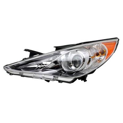 New Left Side Halogen Headlight Compatible With Hyundai Sonata 2011-2014 By Part Number 92101-3Q100