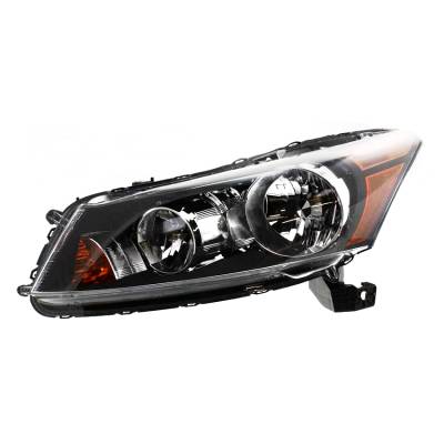 Left Driver Headlight Assembly Compatible With 2008-2012 Honda Accord Ex-L Sedan 2.4L K24z2 Dohc I4