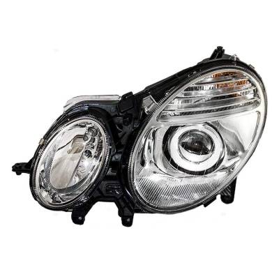 Left Driver Headlight Assembly Compatible With 2007-2009 Mercedes-Benz E-Class W211 E320 E350 E550