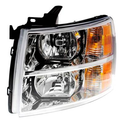 New Left Side Headlight Compatible With Chevrolet Silverado 2500 2011-2013 2007-2009 By Part Number