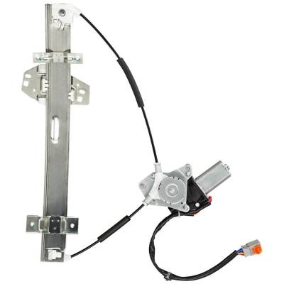 Left Front Window Regulator With Motor Compatible With Acura Tl Base 6 Cyl 3.2L Tl Type-S 6 Cyl 3.2L