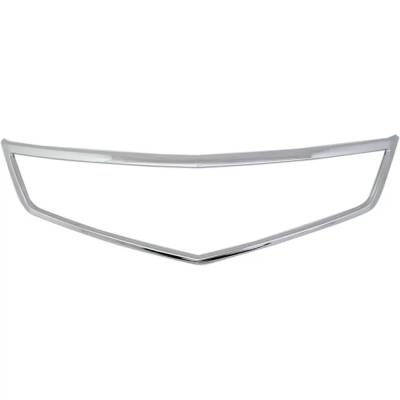 Center Grille Trim Compatible With Acura Tsx Base 4 Cyl 2.4L 2006-2008 By Ac1210108 71122Seca02