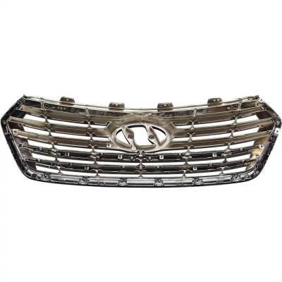 Rareelectrical - New Gray Grille Assembly Compatible With Hyundai Santa Fe Se Ultimate 6 Cyl 3.3L Santa Fe Xl - Image 5