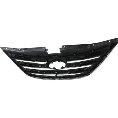 Rareelectrical - New Chrome Grille Assembly Compatible With Hyundai Sonata Limited 4 Cyl 2.4L Sonata Se 4 Cyl 2.0L - Image 5