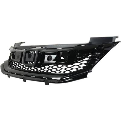 Rareelectrical - New Painted Black Grille Assembly Compatible With Honda Accord Touring 4 Cyl 2.4L Accord Lx-S 4 Cyl - Image 3