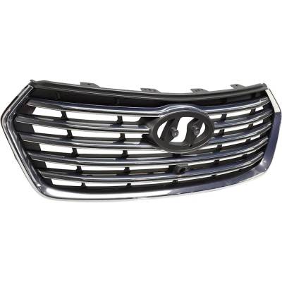 Rareelectrical - New Gray Grille Assembly Compatible With Hyundai Santa Fe Xl Base 6 Cyl 3.3L Santa Fe Xl Limited 6 - Image 2