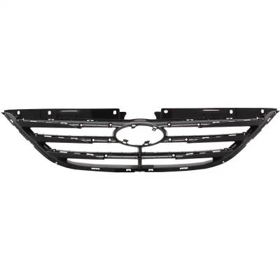 Rareelectrical - New Textured Black Grille Assembly Compatible With Hyundai Sonata Gl 4 Cyl 2.4L Sonata Se 4 Cyl 2.4L - Image 1