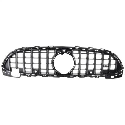 New Chrome Shell Grille Assembly Compatible With Mercedes Benz C43 Amg 4Matic 6 Cyl 3.0L C43 Amg