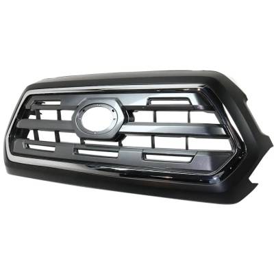 Rareelectrical - Chrome Shell Grille Assembly Compatible With Toyota Tacoma Limited 6 Cyl 3.5L 2016-2017 By To1200409 - Image 3