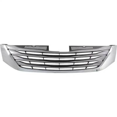 Chrome Shell Grille Assembly Compatible With Toyota Sienna Xle 6 Cyl 3.5L 2015-2017 By To1200399