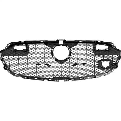 Rareelectrical - New Textured Black Grille Assembly Compatible With Mazda 3 Carbon Edition 4 Cyl 2.5L 3 Gt 4 Cyl 2.5L - Image 4