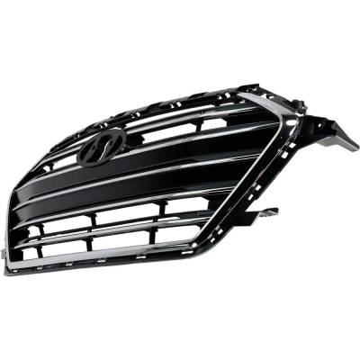 RAREELECTRICAL - New Chrome Shell Grille Assembly Compatible With Hyundai Elantra Ultimate 4 Cyl 2.0L Elantra Gl Se 4 - Image 3