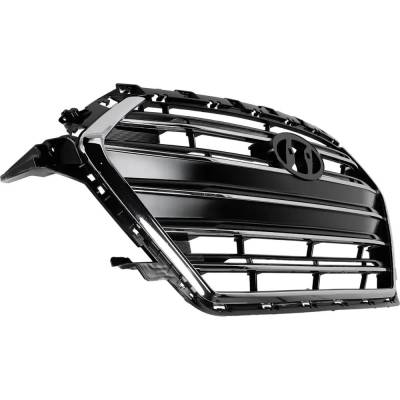 RAREELECTRICAL - New Chrome Shell Grille Assembly Compatible With Hyundai Elantra Gl 4 Cyl 2.0L Elantra Gl Se 4 Cyl - Image 2