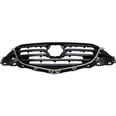 New Chrome Shell Grille Assembly Compatible With Mazda Cx-5 Gs 4 Cyl 2.5L Cx-5 Gx 4 Cyl 2.0L Cx-5 Gt