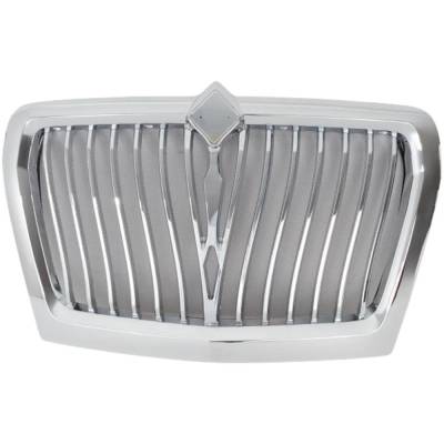 Chrome Grille Assembly Compatible With International Lt625 Base 6 Cyl 12.4L Lt625 Base 6 Cyl 14.9L