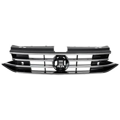Rareelectrical - New Paintable Grille Assembly Compatible With Volkswagen Tiguan S 4 Cyl 2.0L Tiguan Trendline 4 Cyl - Image 2