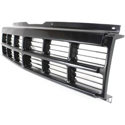 Rareelectrical - Black Grille Assembly Compatible With 1991-1996 Dodge Dakota Le 3.9L (91-93) Le 5.2L (91-93) S 3.9L - Image 2
