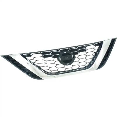 RAREELECTRICAL - New Chrome Shell Grille Assembly Compatible With Nissan Sentra Sr Turbo 4 Cyl 1.6L Sentra Sl 4 Cyl - Image 4