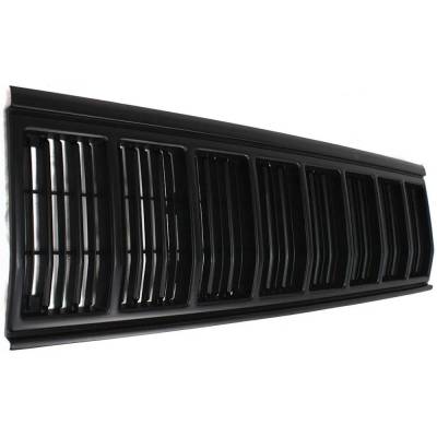 Rareelectrical - Painted Black Grille Assembly Compatible With 1991-1996 Jeep Cherokee Briarwood 4.0L (91-92) Classic - Image 3