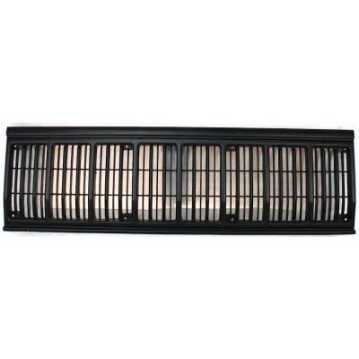 Rareelectrical - Painted Black Grille Assembly Compatible With 1991-1996 Jeep Cherokee Country 4.0L (93-96) Laredo - Image 1