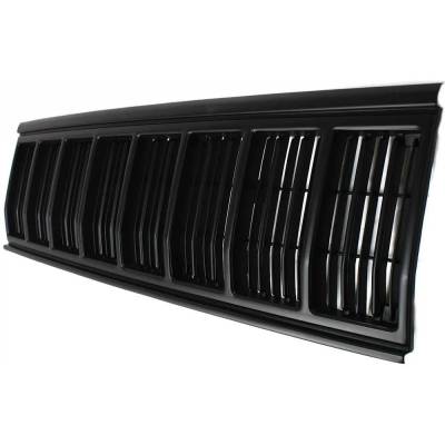 Rareelectrical - Painted Black Grille Assembly Compatible With 1991-1996 Jeep Cherokee Country 4.0L (93-96) Laredo - Image 2