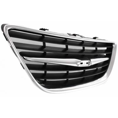Rareelectrical - Front Center Grille Assembly Compatible With 2003-2007 Saab 9-3 Aero 2.0L (04-05) Aero 2.8L (06-07) - Image 3