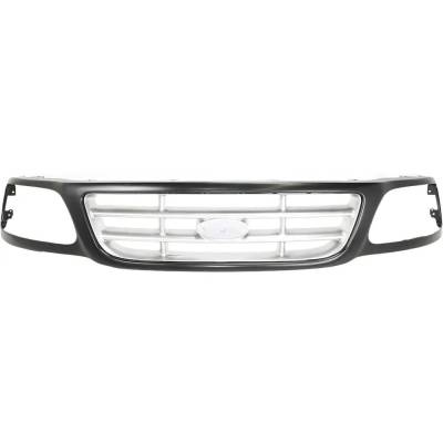 Rareelectrical - New Grille Assembly Compatible With Ford F-250 Xl 8 Cyl 5.4L F-150 Heritage Xlt 8 Cyl 4.6L F-150 Xl - Image 1