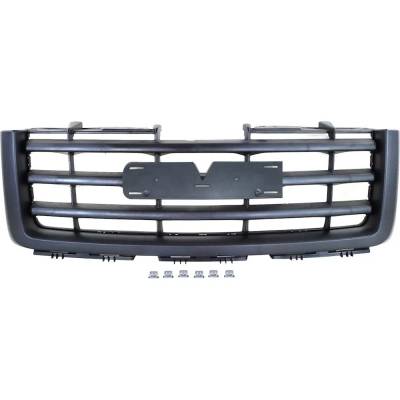 Rareelectrical - New Textured Black Grille Assembly Compatible With Gmc Sierra 1500 Sl 8 Cyl 4.8L Sierra 1500 Wt 8 - Image 1