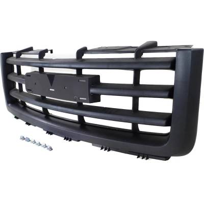 Rareelectrical - New Textured Black Grille Assembly Compatible With Gmc Sierra 1500 Sl 8 Cyl 4.8L Sierra 1500 Wt 8 - Image 2