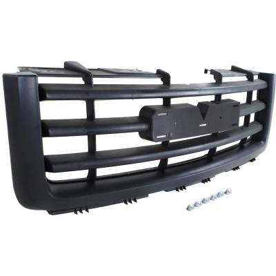 Rareelectrical - New Textured Black Grille Assembly Compatible With Gmc Sierra 1500 Sl 8 Cyl 4.8L Sierra 1500 Wt 8 - Image 3