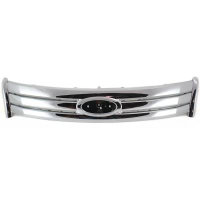 New Chrome Grille Assembly Compatible With Ford Taurus Sel 6 Cyl 3.5L Taurus Limited 6 Cyl 3.5L