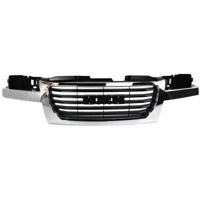 New Chrome/Black Insert Grille Assembly Compatible With Gmc Canyon Sl 4 Cyl 2.9L Canyon Z71 Sl 5 Cyl