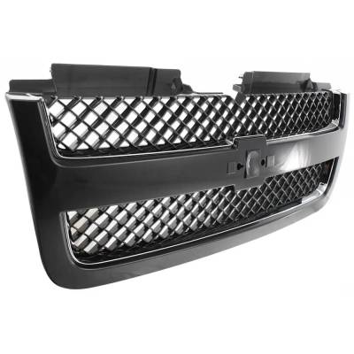 Rareelectrical - Grille Assembly Compatible With 2006-2009 Chevrolet Trailblazer Lt 5.3L (06-08) 4.2L (06-09) Mesh - Image 3